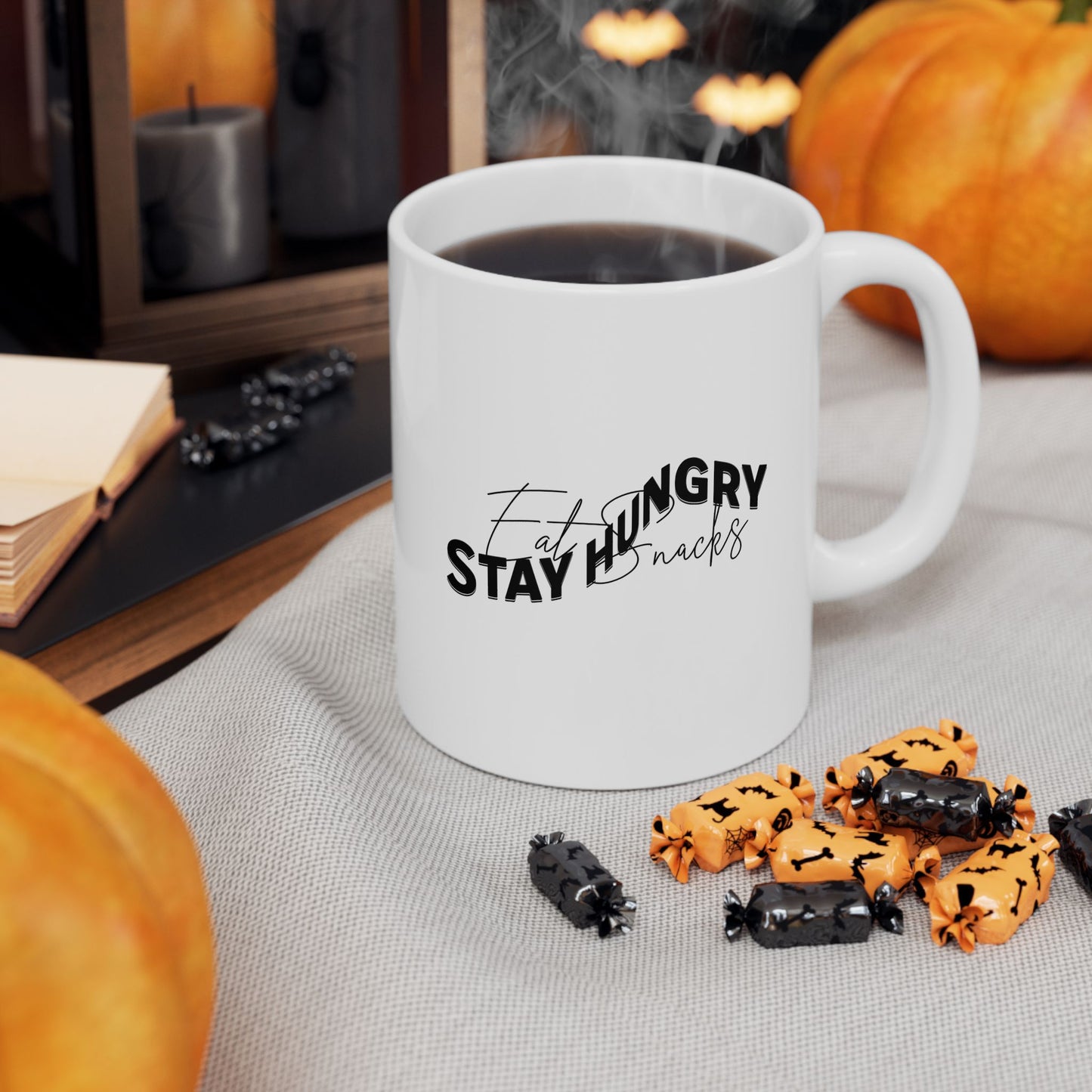 Stay Hungry, Eat Snacks - Funny Coffee Mug | Gift for Coffee & Snack Lovers