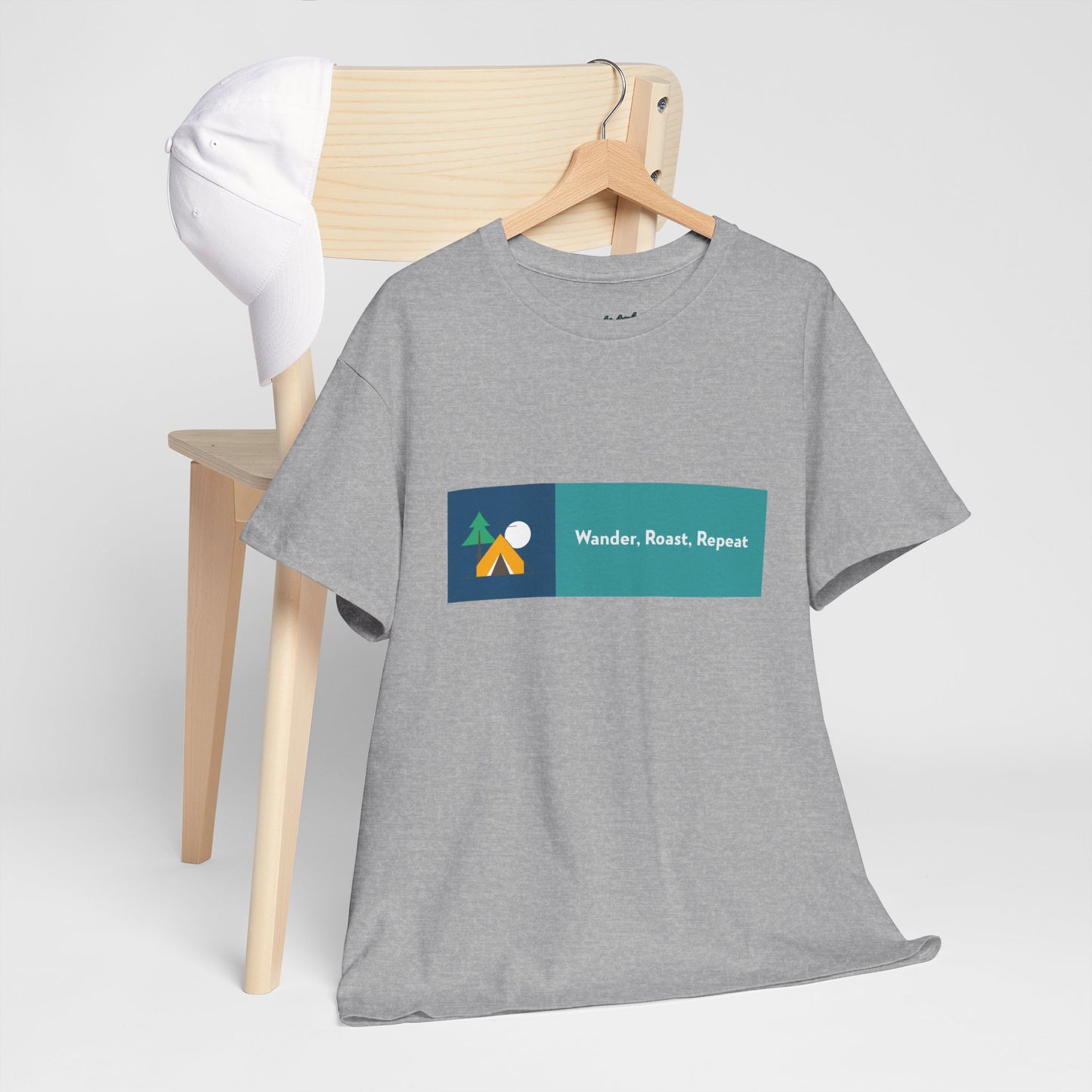 Wander, Rest, Repeat – Travel & Adventure T-Shirt for Explorers | Unisex Heavy Cotton Tee, Cozy Vacation Shirt, Relaxing Daily Reminder Tee, Travel Gift