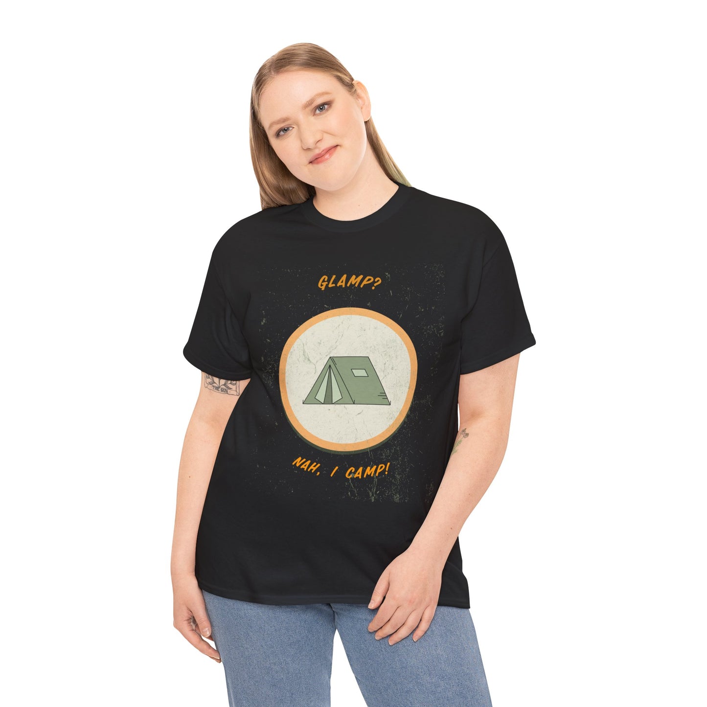 Glamp? Nah, I Camp – Funny Camping Tee for Nature Lovers