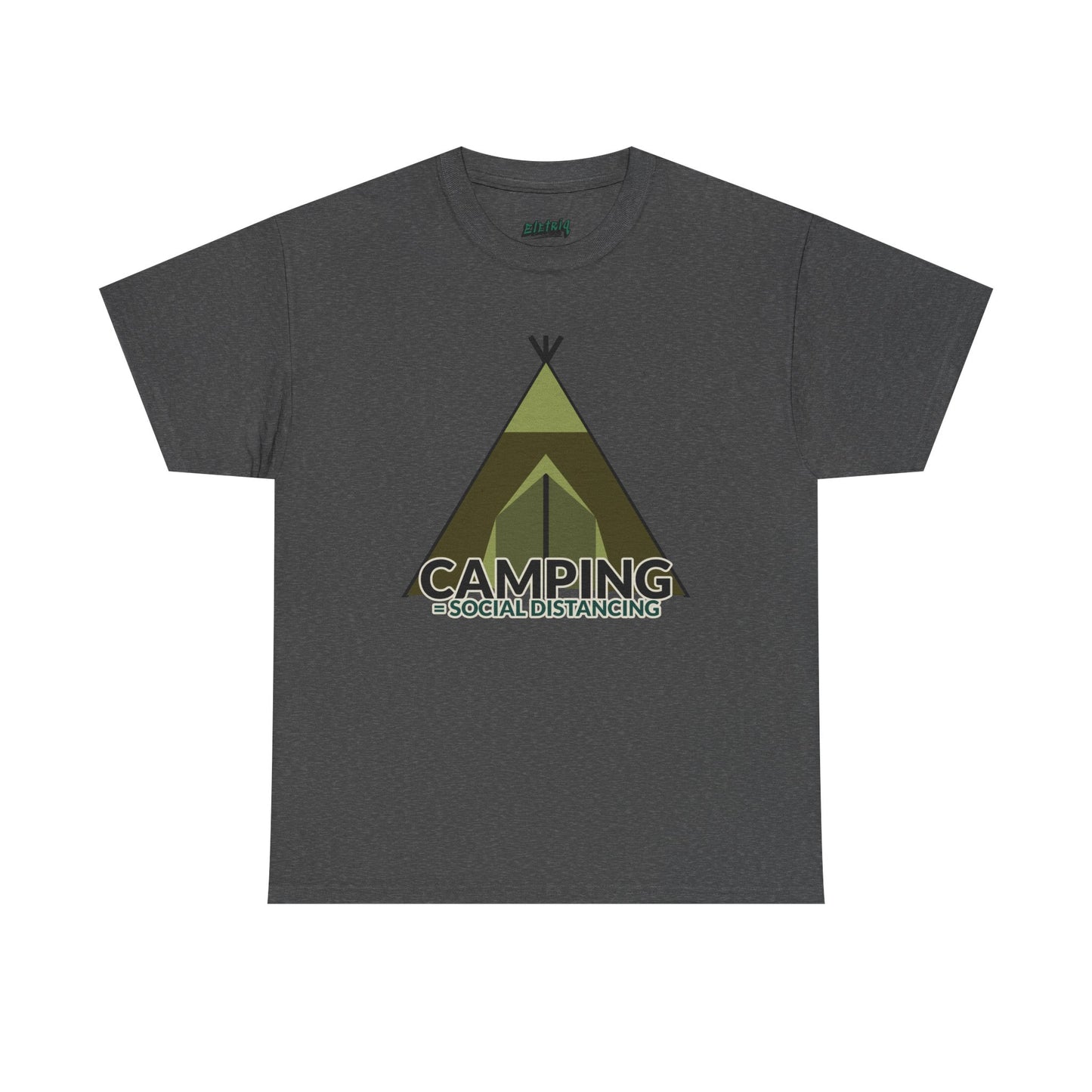 Camping Equals Social Distancing T-Shirt – Funny Unisex Outdoor Tee for Campers & Nature Lovers, Adventure Apparel, Hiking Gift, Camping Humor Shirt