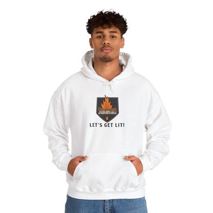 Lets Get Lit Hoodie - Cozy Unisex Hoodie, Campfire Sweatshirt for Outdoor Adventures, Funny Camping Hoodie, Gift for Friends, Fall and Bonfire Apparel