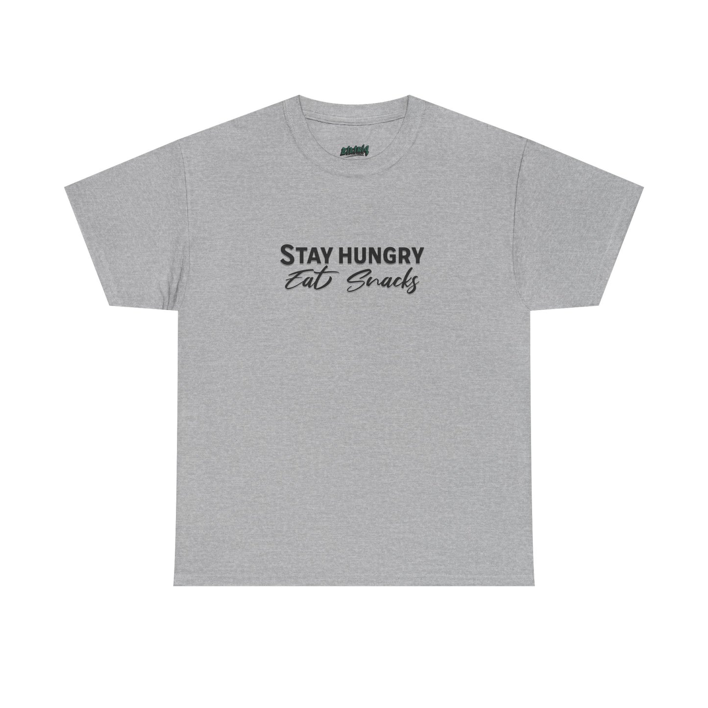 Stay Hungry Eat Snacks T-Shirt – Unisex Cotton Tee for Foodies, Casual Wear, Birthday & Holiday Gift, Layering Shirt for Adults