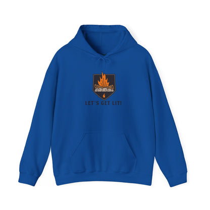 Lets Get Lit Hoodie - Cozy Unisex Hoodie, Campfire Sweatshirt for Outdoor Adventures, Funny Camping Hoodie, Gift for Friends, Fall and Bonfire Apparel