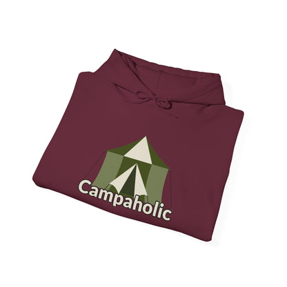 Campaholic Hoodie - Unisex Sweatshirt, Cozy Camping Sweatshirt for Campers and Outdoor Lovers, Adventure Apparel, Gift for Nature Enthusiasts