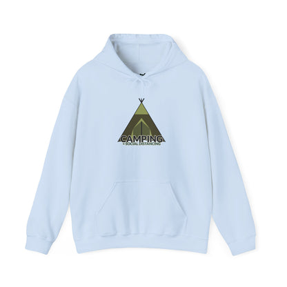 Camping Equals Social Distancing - Adventure Hoodie, Cozy Outdoor Sweatshirt, Perfect for Campers, Great Gift for Nature Lovers, Warmth for Bonfire Nights