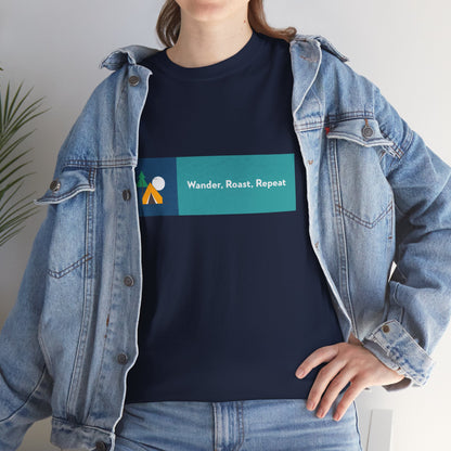Wander, Rest, Repeat – Travel & Adventure T-Shirt for Explorers | Unisex Heavy Cotton Tee, Cozy Vacation Shirt, Relaxing Daily Reminder Tee, Travel Gift