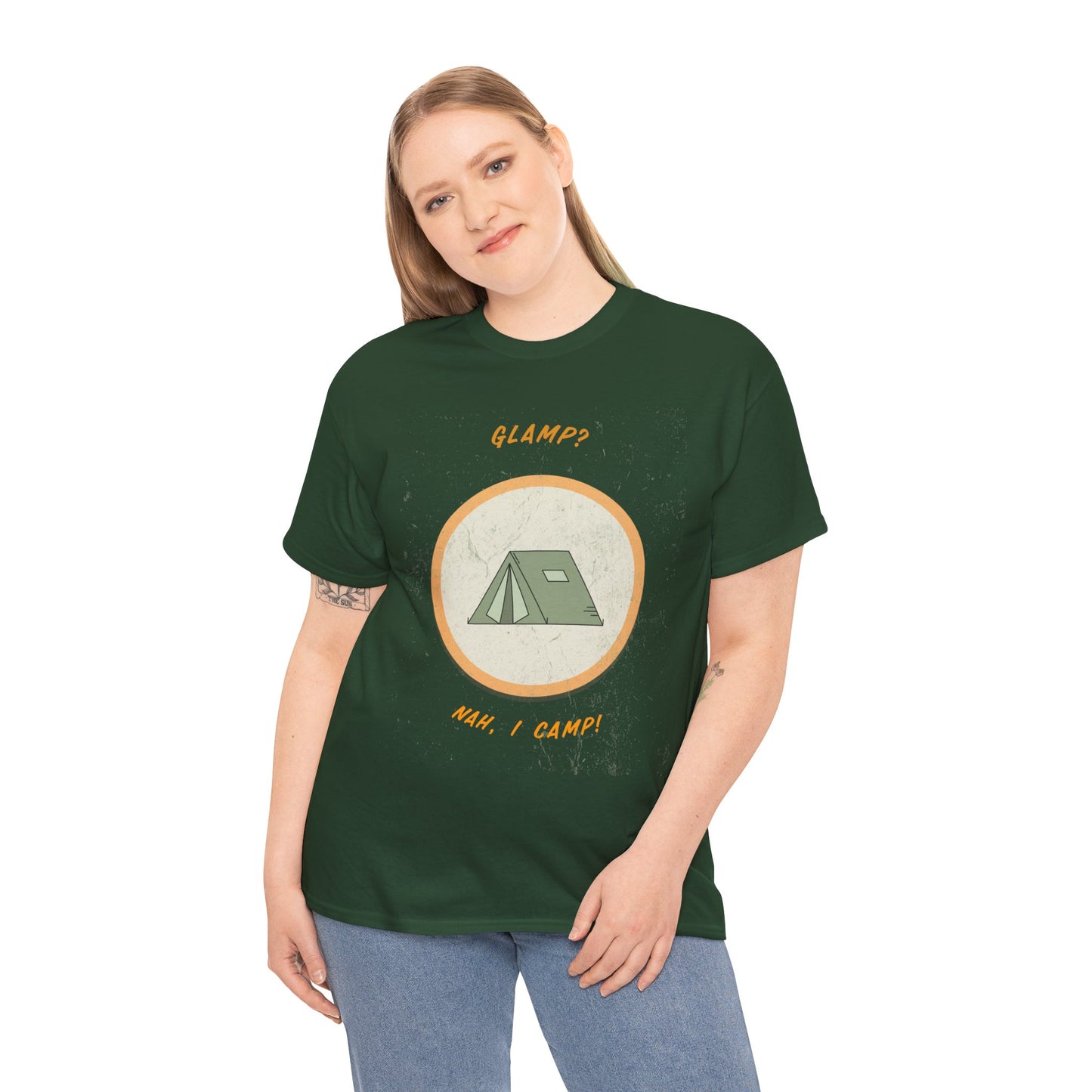 Glamp? Nah, I Camp – Funny Camping Tee for Nature Lovers