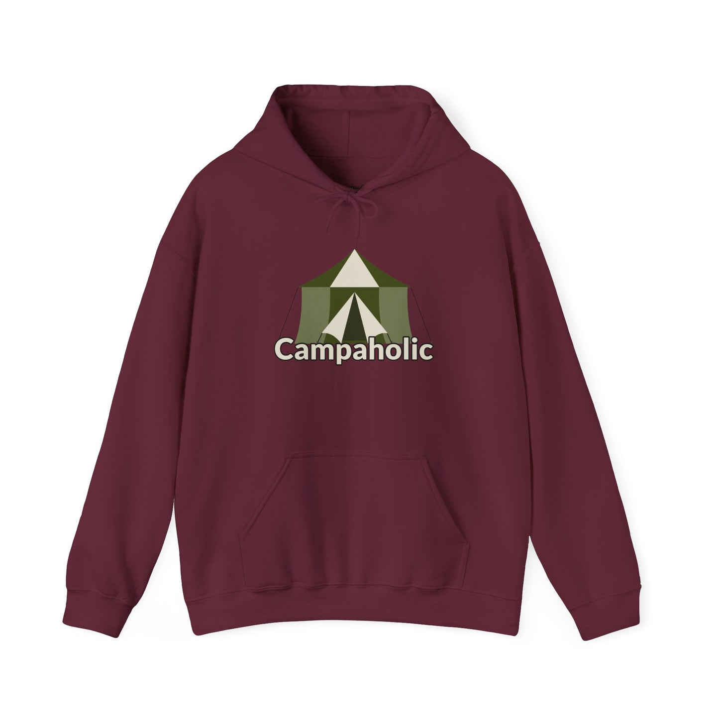 Campaholic Hoodie - Unisex Sweatshirt, Cozy Camping Sweatshirt for Campers and Outdoor Lovers, Adventure Apparel, Gift for Nature Enthusiasts