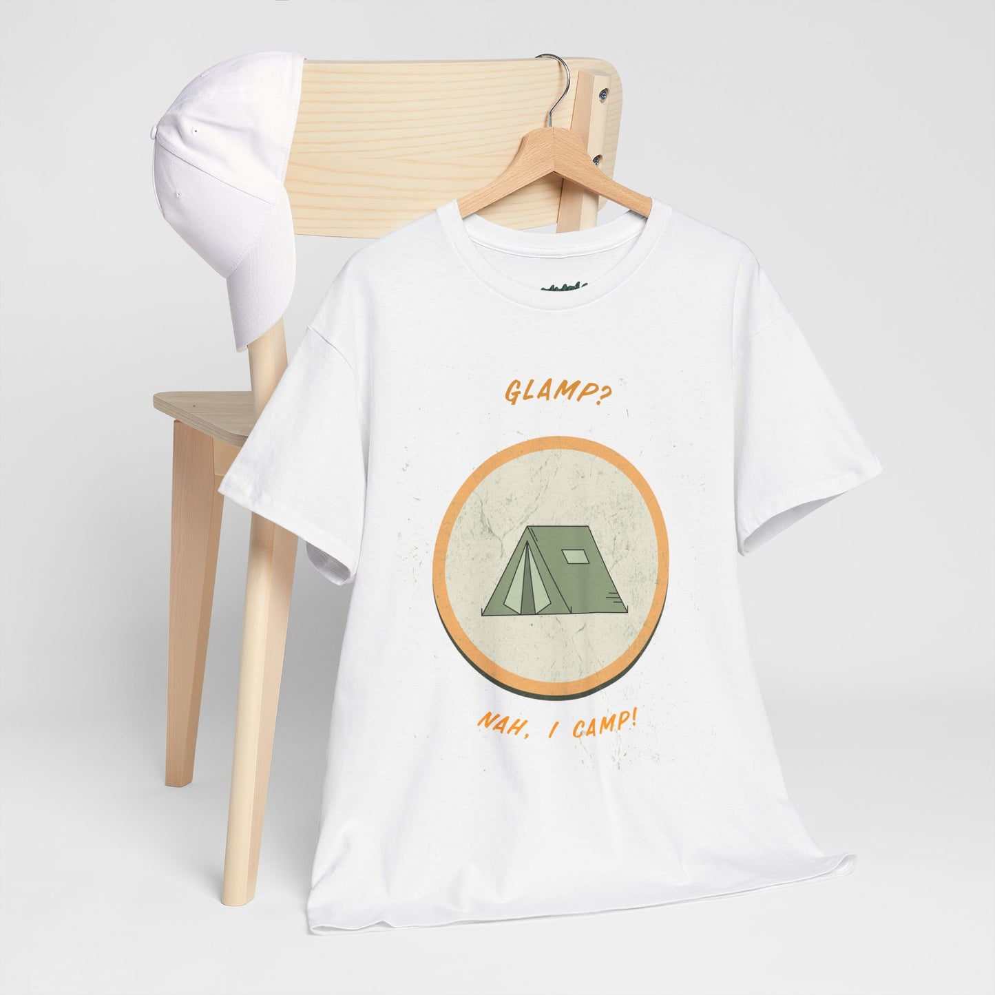 Glamp? Nah, I Camp – Funny Camping Tee for Nature Lovers
