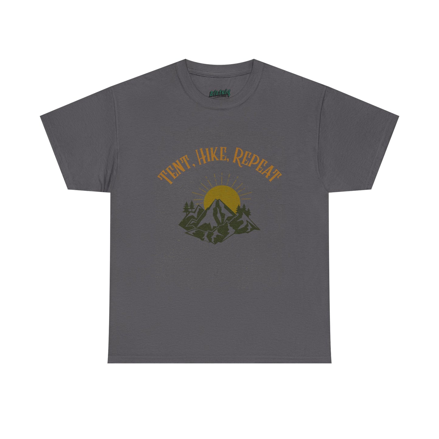 Tent, Hike, Repeat T-Shirt - Adventure, Camping, Hiking Tee for Outdoor Lovers, Unisex Heavy Cotton Nature Shirt, Travel Gift for Campers