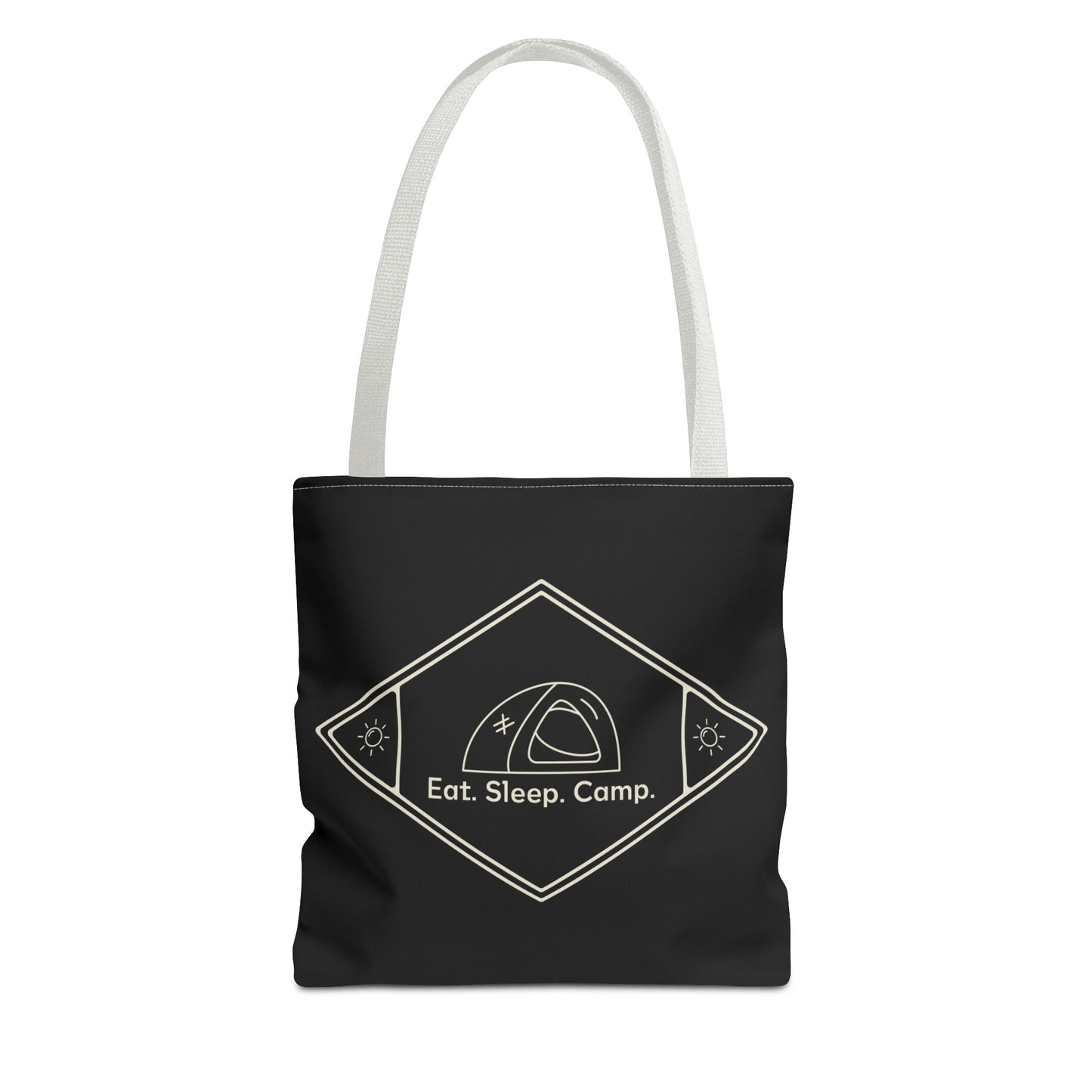 Eat. Sleep. Camp. Tote Bag —Canvas Tote for Campers & Outdoor Lovers