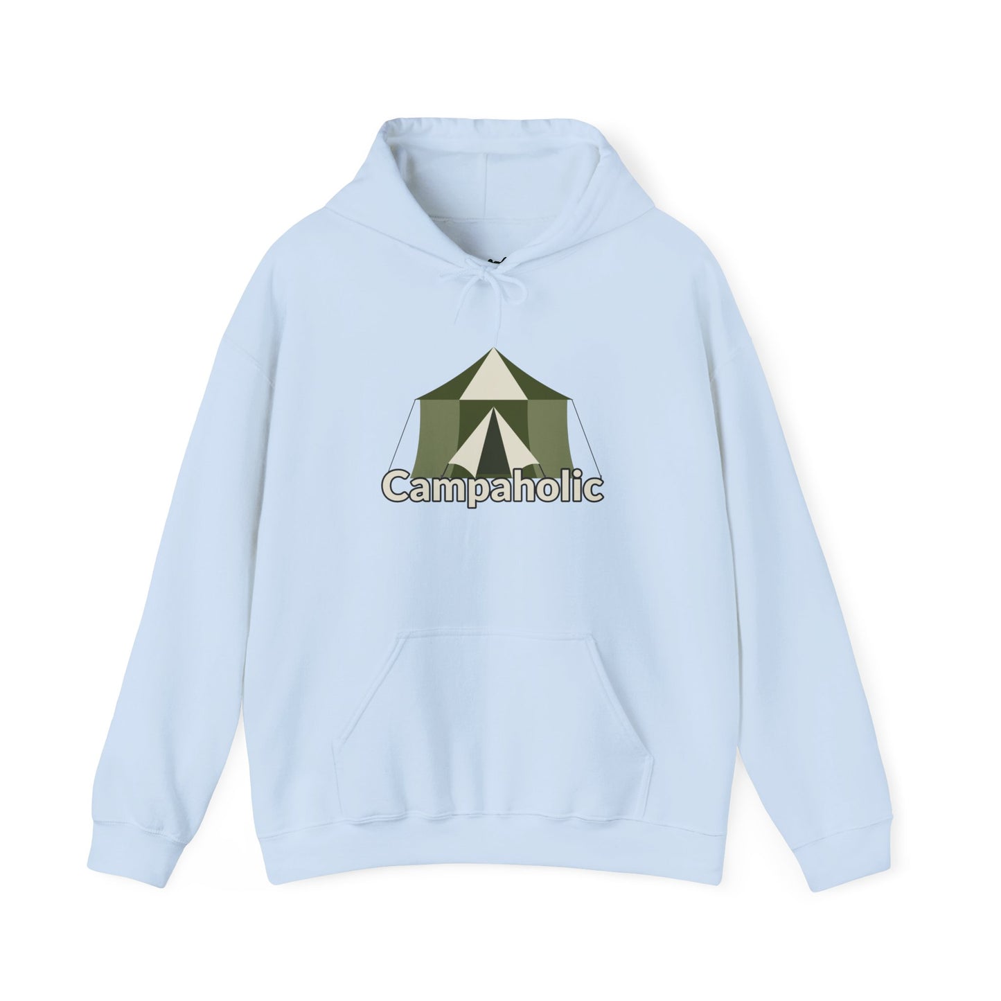 Campaholic Hoodie - Unisex Sweatshirt, Cozy Camping Sweatshirt for Campers and Outdoor Lovers, Adventure Apparel, Gift for Nature Enthusiasts