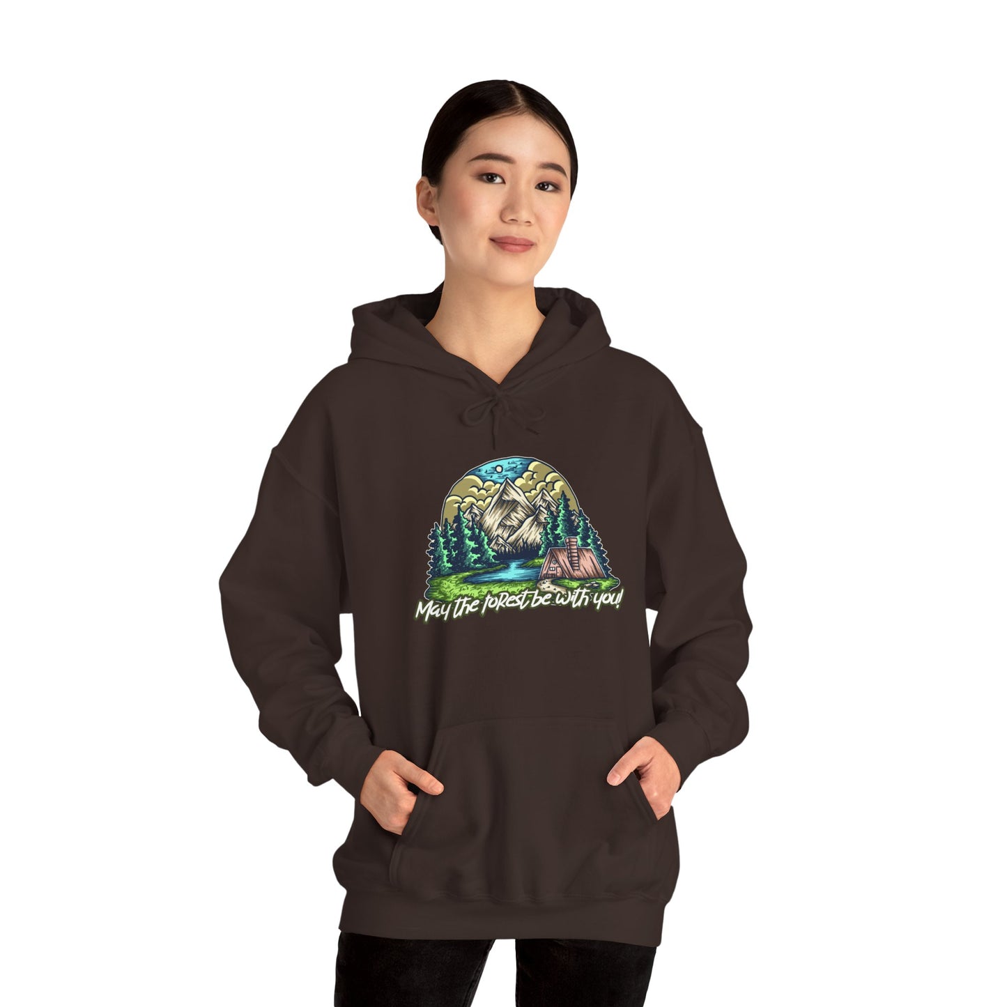 May the Forest Be With You Hoodie – Nature-Inspired Outdoor Sweatshirt for Camping, Hiking, and Travel, Cozy Unisex Adventure Gift for Nature Lovers