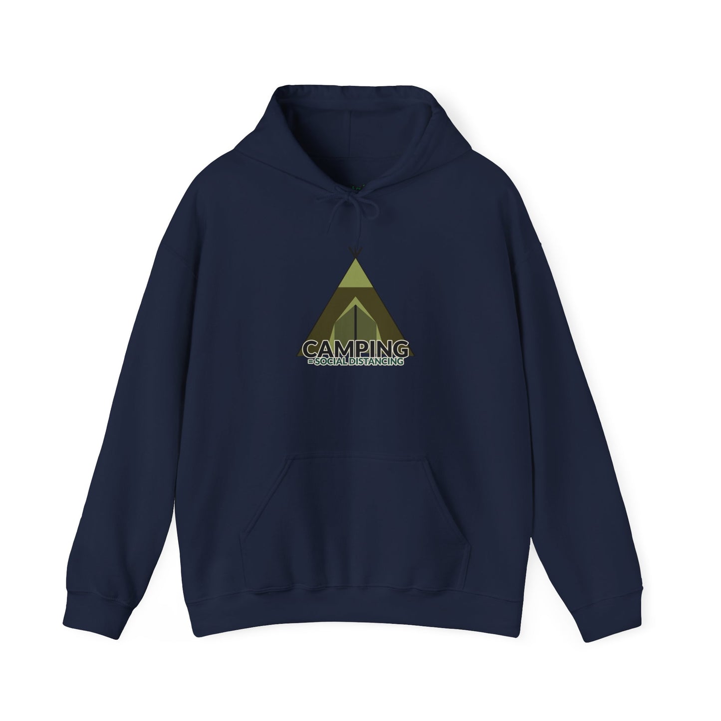 Camping Equals Social Distancing - Adventure Hoodie, Cozy Outdoor Sweatshirt, Perfect for Campers, Great Gift for Nature Lovers, Warmth for Bonfire Nights