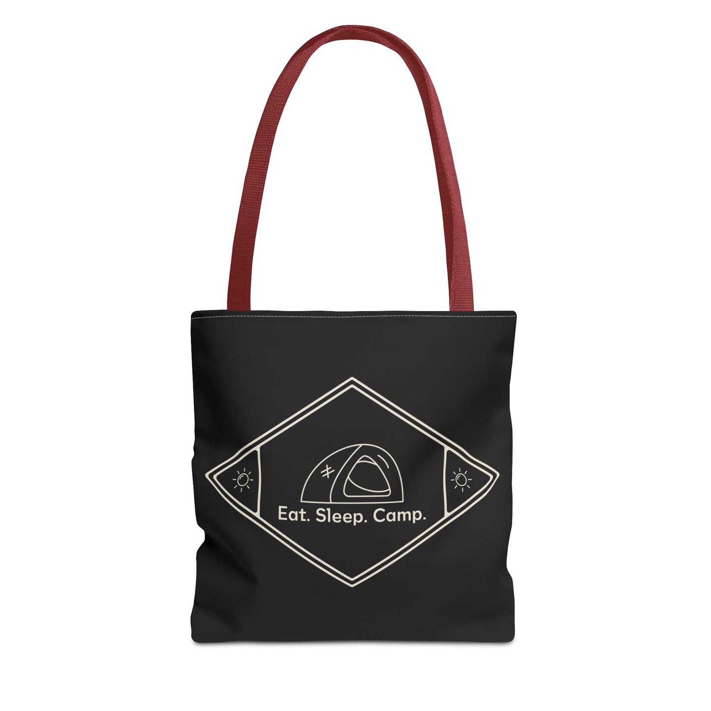 Eat. Sleep. Camp. Tote Bag —Canvas Tote for Campers & Outdoor Lovers