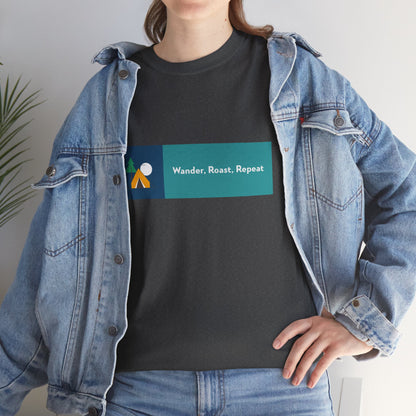 Wander, Rest, Repeat – Travel & Adventure T-Shirt for Explorers | Unisex Heavy Cotton Tee, Cozy Vacation Shirt, Relaxing Daily Reminder Tee, Travel Gift