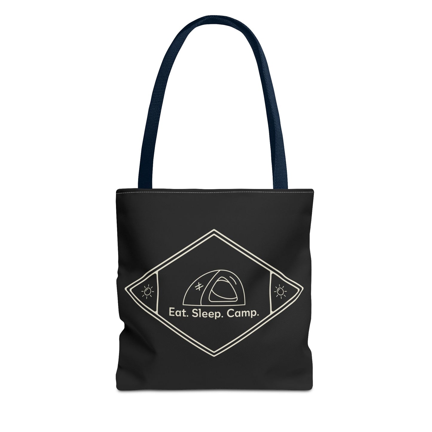 Eat. Sleep. Camp. Tote Bag —Canvas Tote for Campers & Outdoor Lovers