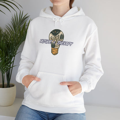 Nature Is Greater Than Therapy Hoodie – Cozy Unisex Sweatshirt for Nature Lovers, Outdoor Adventure Apparel, Perfect Gift for Campers, Hikers, and Nature Enthusiasts