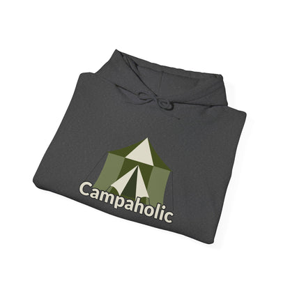 Campaholic Hoodie - Unisex Sweatshirt, Cozy Camping Sweatshirt for Campers and Outdoor Lovers, Adventure Apparel, Gift for Nature Enthusiasts
