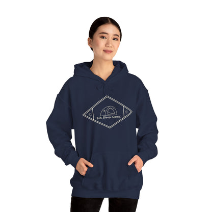 Eat. Sleep. Camp - Cozy Unisex Camping Hoodie, Outdoor Adventure Apparel, Gift for Campers and Nature Lovers, Summer Camping Gear
