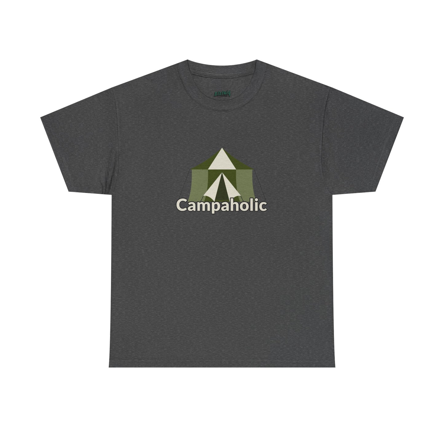 Campaholic – Funny Camping T-Shirt for Campers & Outdoor Lovers | Unisex Heavy Cotton Tee, Adventure Apparel, Summer Outdoor Gift