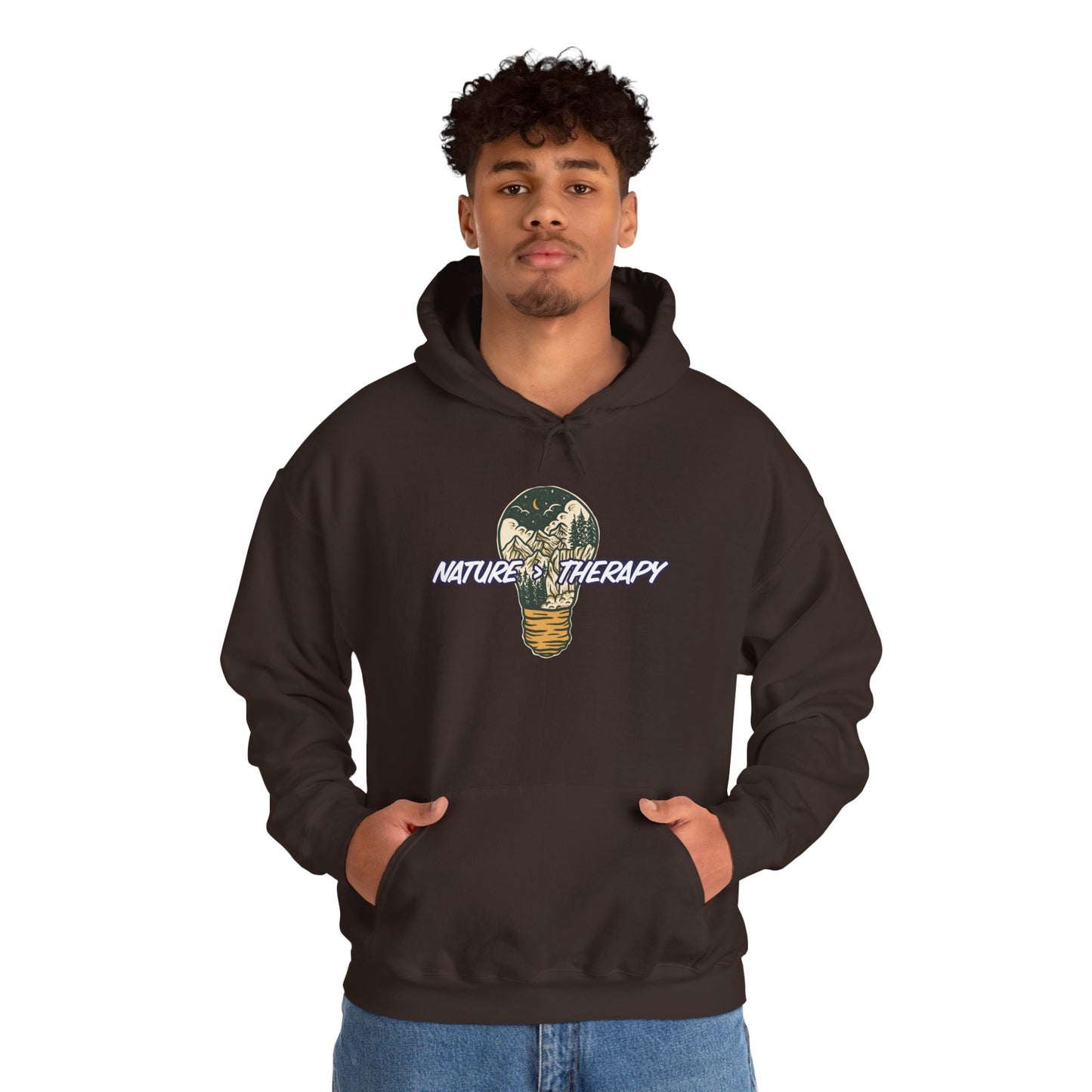 Nature Is Greater Than Therapy Hoodie – Cozy Unisex Sweatshirt for Nature Lovers, Outdoor Adventure Apparel, Perfect Gift for Campers, Hikers, and Nature Enthusiasts