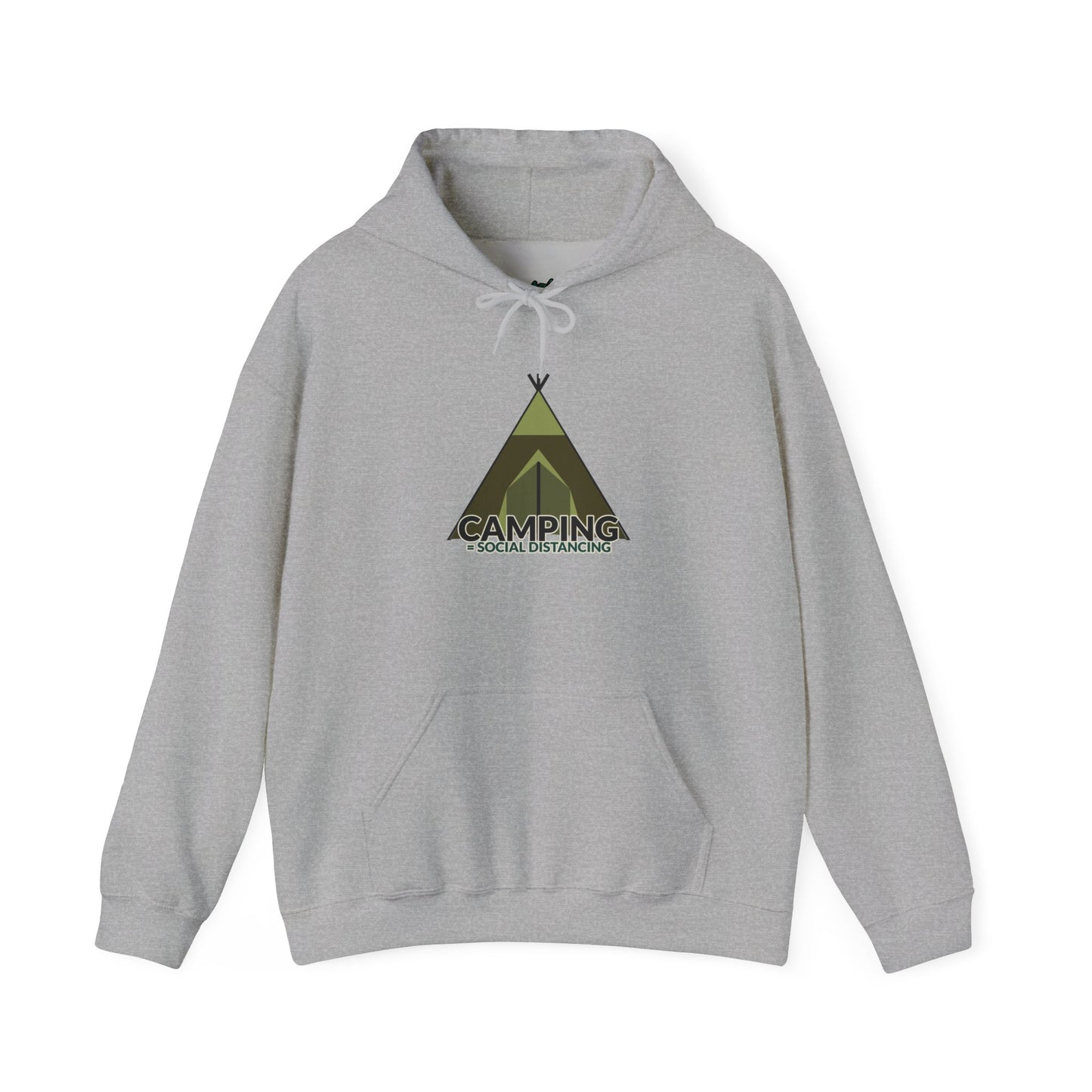 Camping Equals Social Distancing - Adventure Hoodie, Cozy Outdoor Sweatshirt, Perfect for Campers, Great Gift for Nature Lovers, Warmth for Bonfire Nights