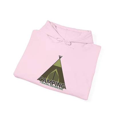 Camping Equals Social Distancing - Adventure Hoodie, Cozy Outdoor Sweatshirt, Perfect for Campers, Great Gift for Nature Lovers, Warmth for Bonfire Nights