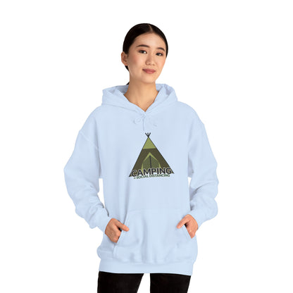 Camping Equals Social Distancing - Adventure Hoodie, Cozy Outdoor Sweatshirt, Perfect for Campers, Great Gift for Nature Lovers, Warmth for Bonfire Nights