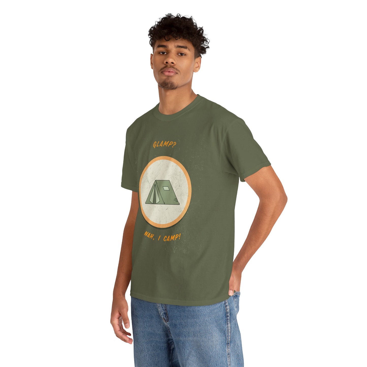 Glamp? Nah, I Camp – Funny Camping Tee for Nature Lovers
