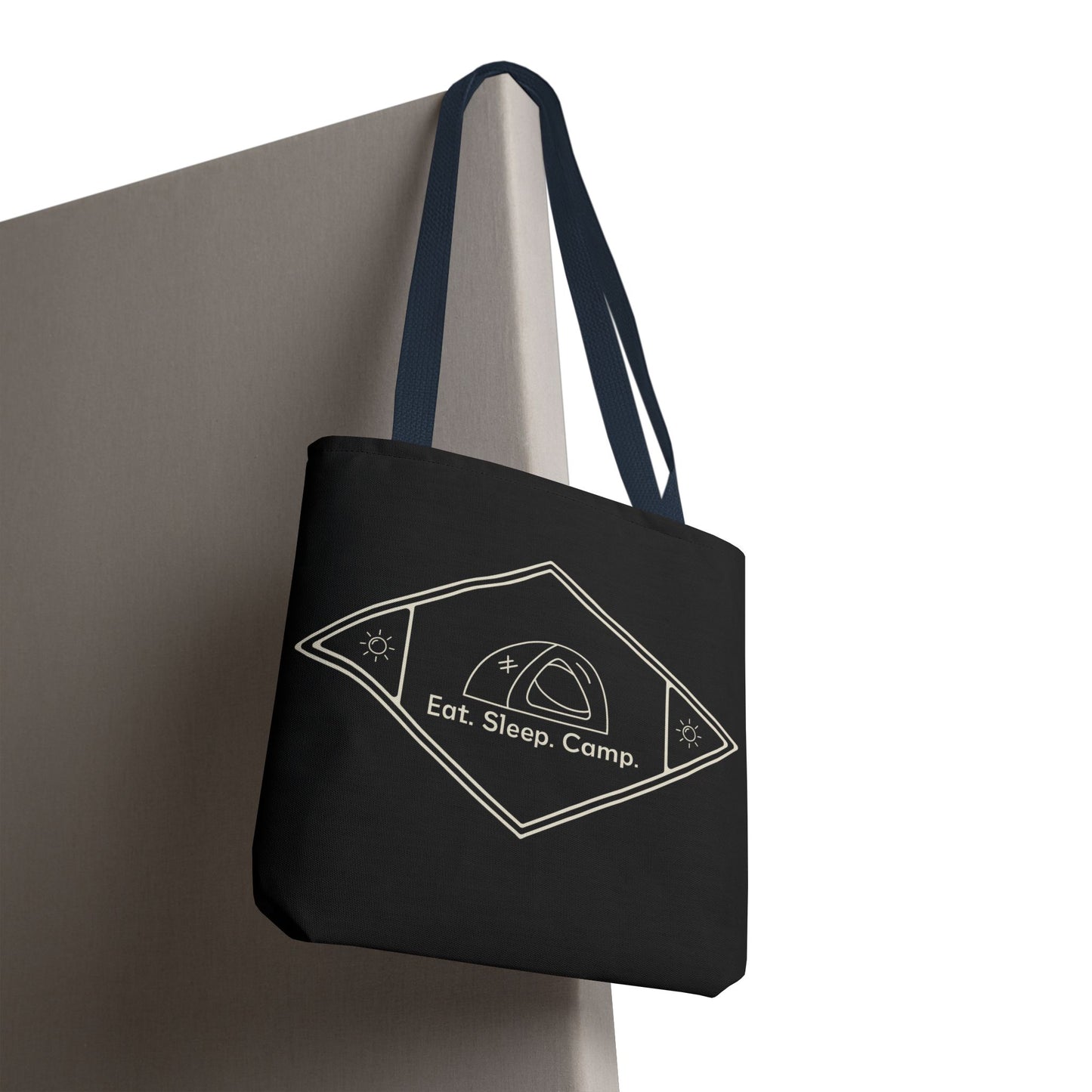 Eat. Sleep. Camp. Tote Bag —Canvas Tote for Campers & Outdoor Lovers