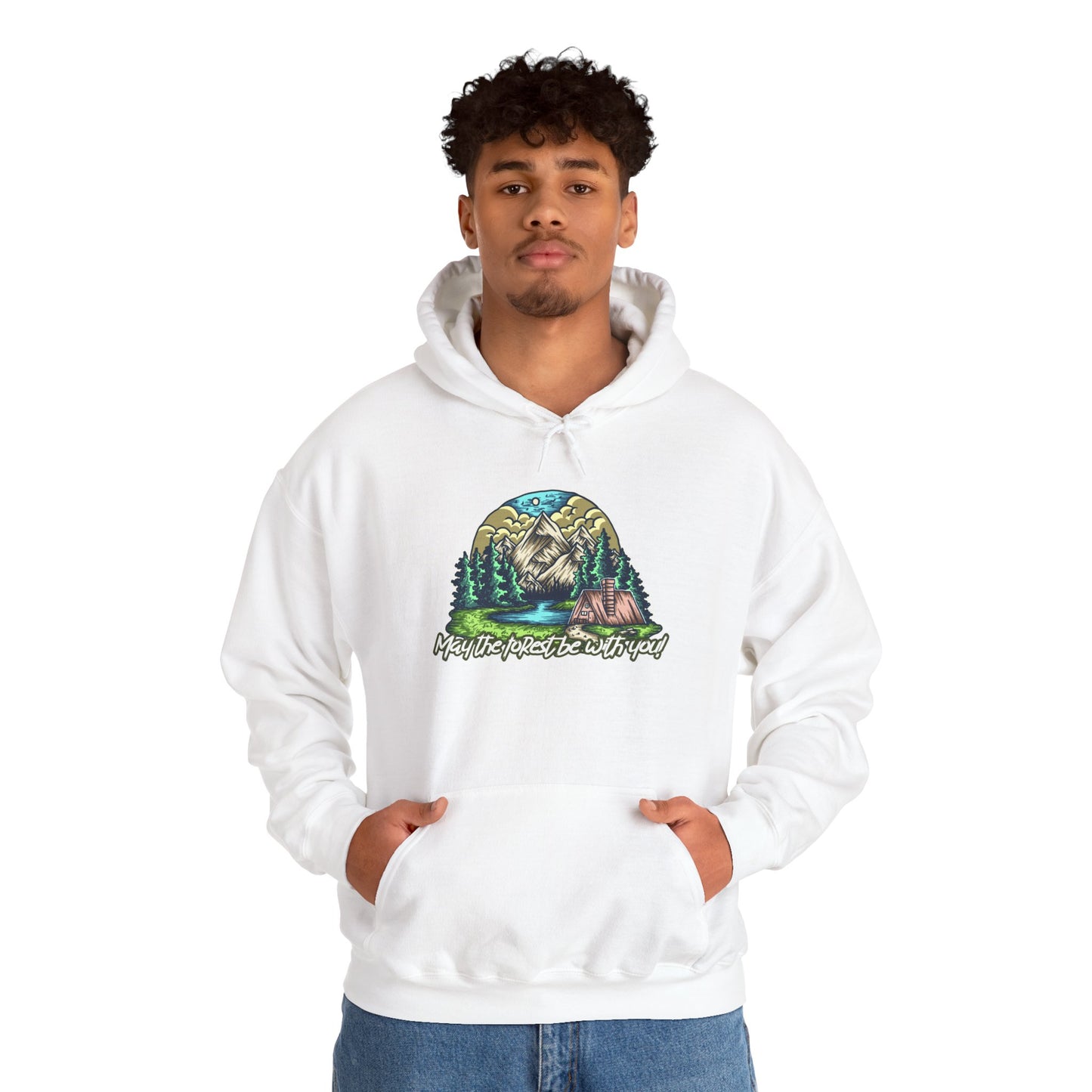 May the Forest Be With You Hoodie – Nature-Inspired Outdoor Sweatshirt for Camping, Hiking, and Travel, Cozy Unisex Adventure Gift for Nature Lovers