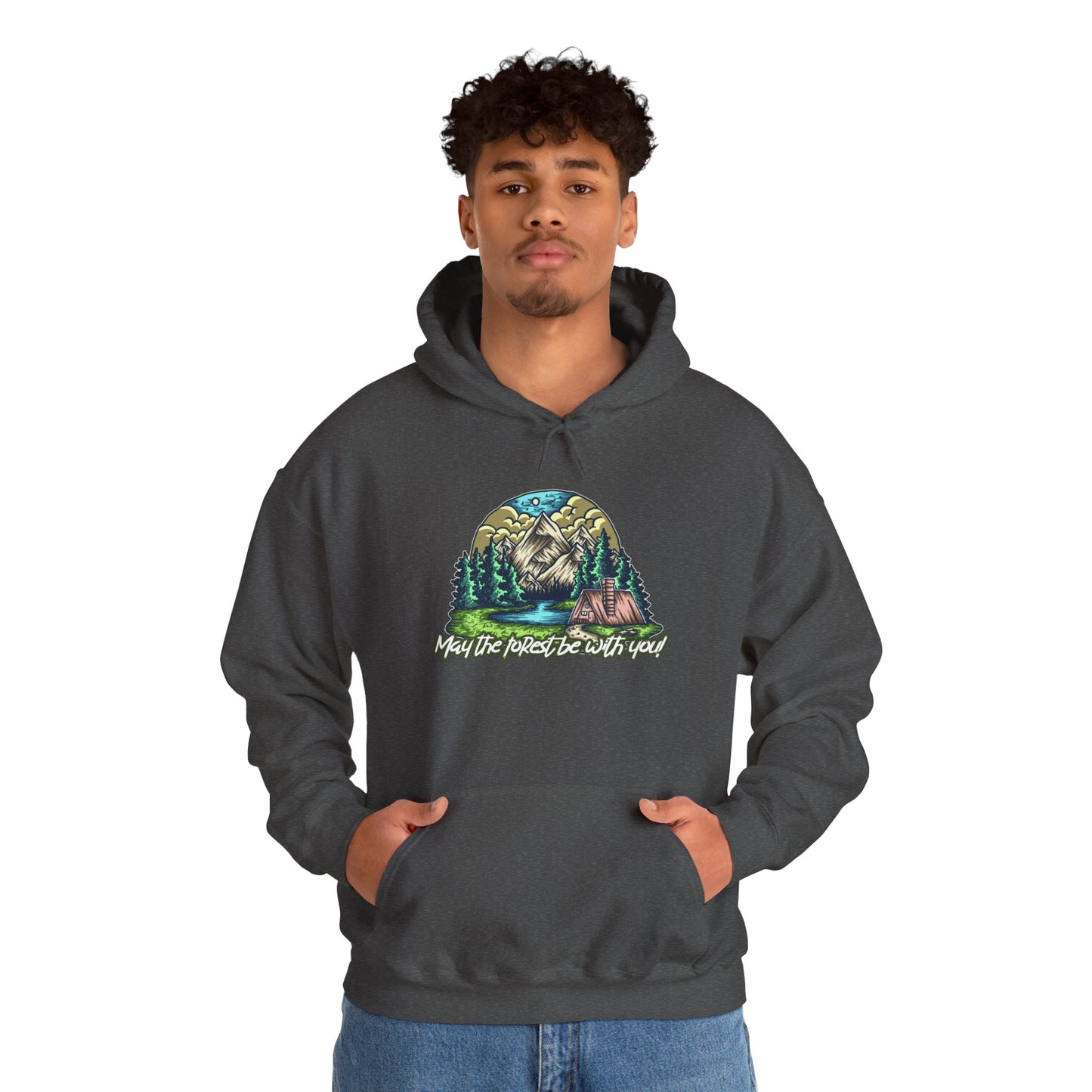 May the Forest Be With You Hoodie – Nature-Inspired Outdoor Sweatshirt for Camping, Hiking, and Travel, Cozy Unisex Adventure Gift for Nature Lovers