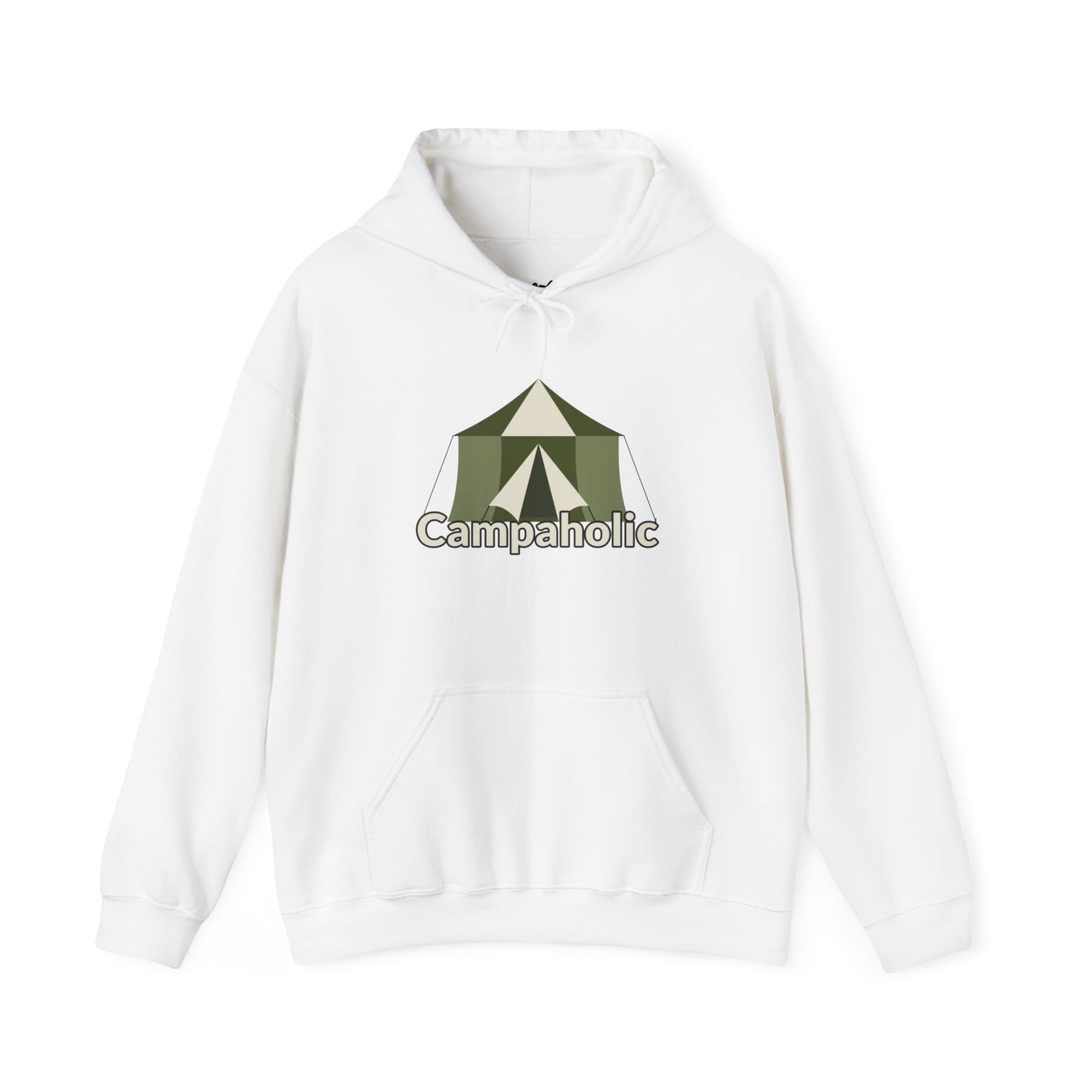 Campaholic Hoodie - Unisex Sweatshirt, Cozy Camping Sweatshirt for Campers and Outdoor Lovers, Adventure Apparel, Gift for Nature Enthusiasts