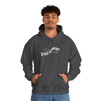 Stay Hungry Eat Snacks Hoodie – Motivational Unisex Sweatshirt, Cozy Casual Wear, Inspirational Gift for Adults, All-Season Outdoor and Everyday Apparel