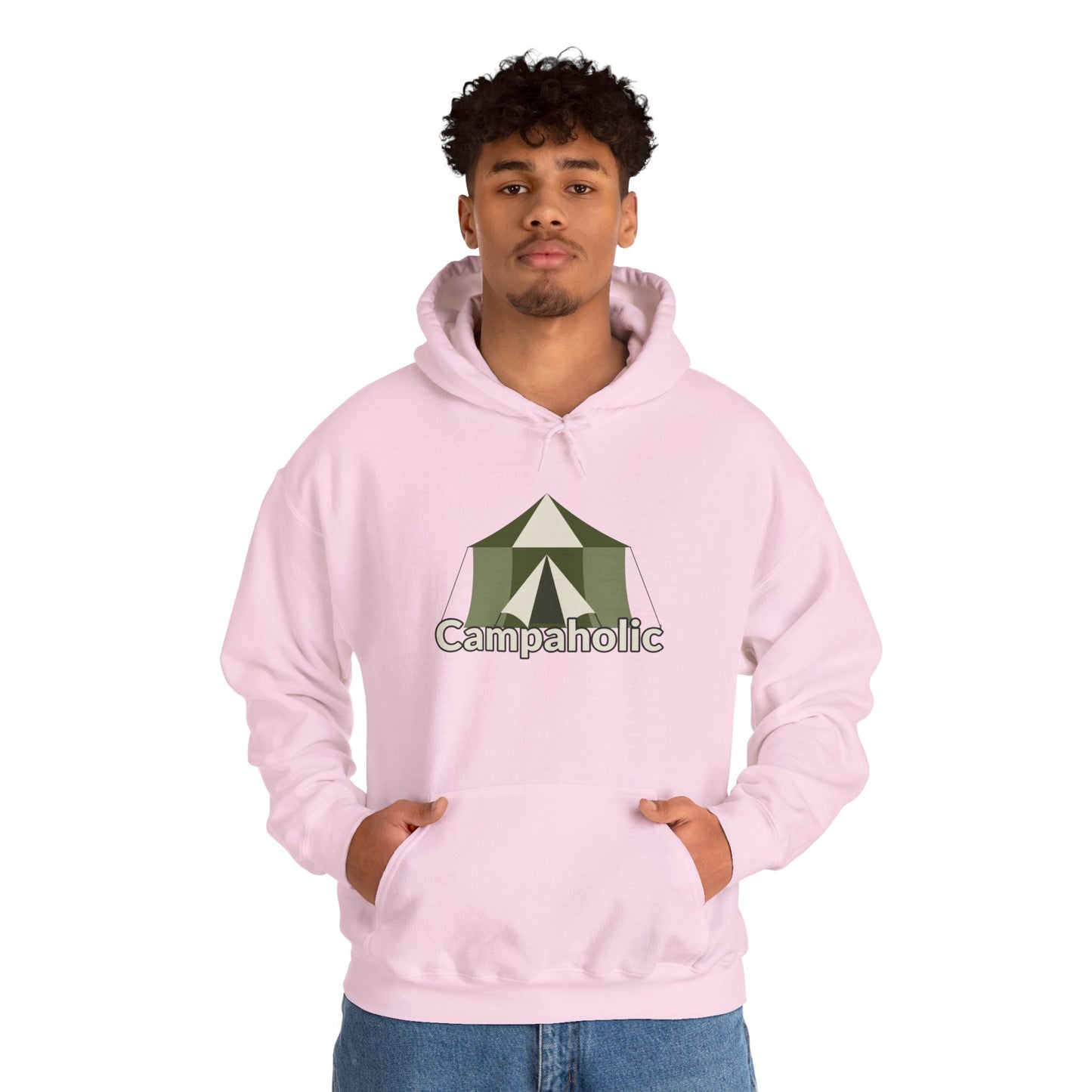 Campaholic Hoodie - Unisex Sweatshirt, Cozy Camping Sweatshirt for Campers and Outdoor Lovers, Adventure Apparel, Gift for Nature Enthusiasts