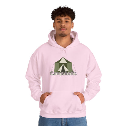 Campaholic Hoodie - Unisex Sweatshirt, Cozy Camping Sweatshirt for Campers and Outdoor Lovers, Adventure Apparel, Gift for Nature Enthusiasts