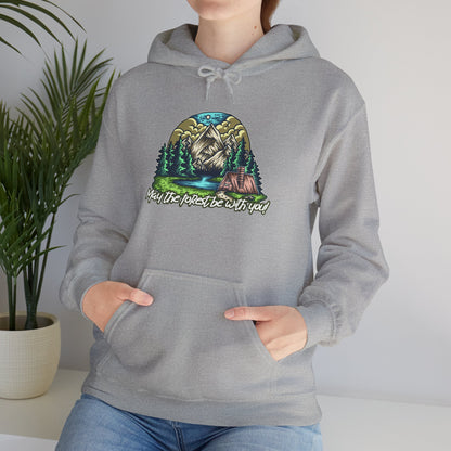 May the Forest Be With You Hoodie – Nature-Inspired Outdoor Sweatshirt for Camping, Hiking, and Travel, Cozy Unisex Adventure Gift for Nature Lovers