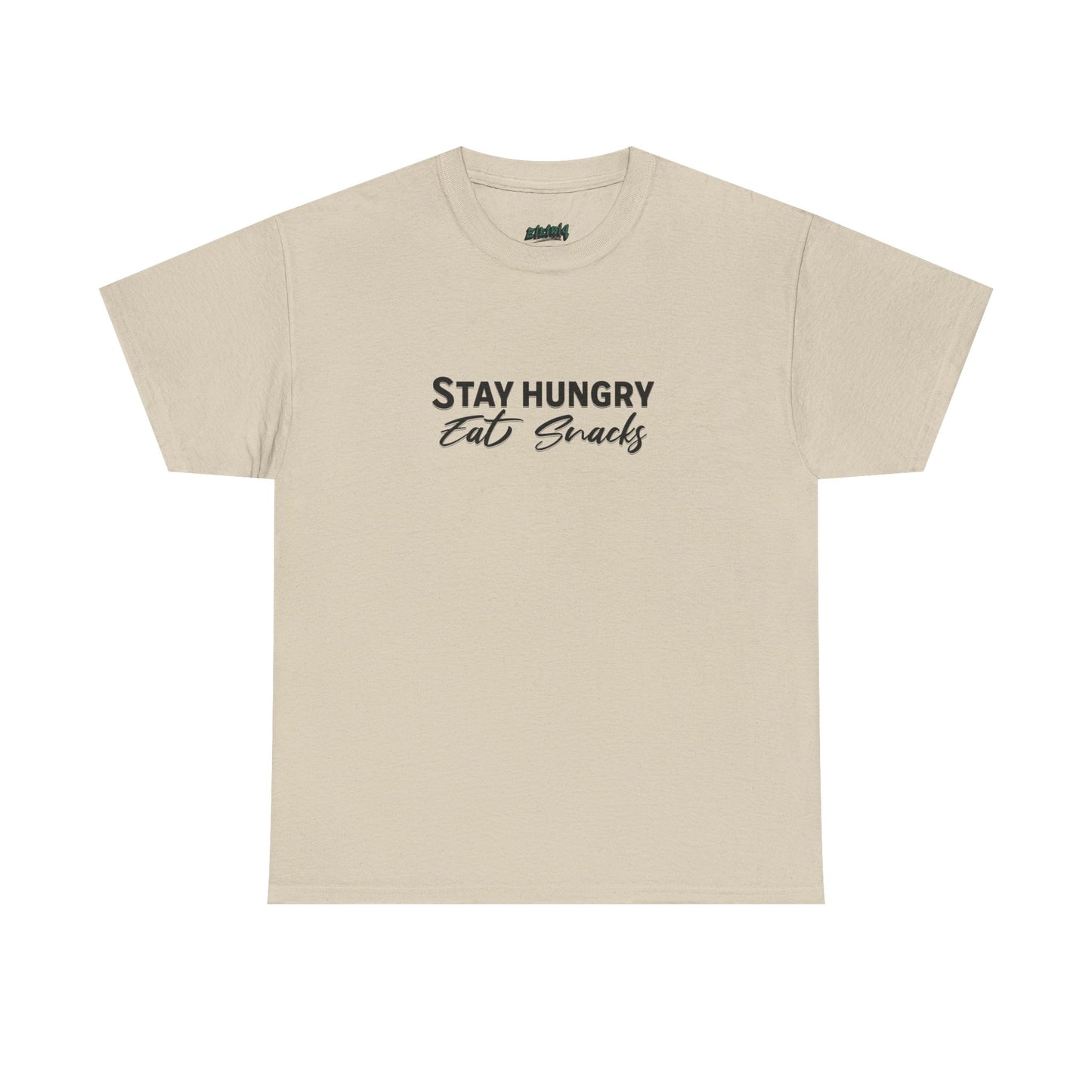 Stay Hungry Eat Snacks T-Shirt – Unisex Cotton Tee for Foodies, Casual Wear, Birthday & Holiday Gift, Layering Shirt for Adults
