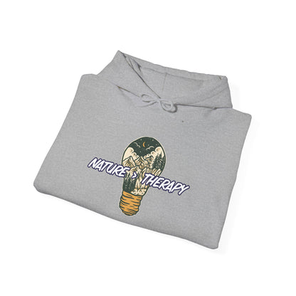 Nature Is Greater Than Therapy Hoodie – Cozy Unisex Sweatshirt for Nature Lovers, Outdoor Adventure Apparel, Perfect Gift for Campers, Hikers, and Nature Enthusiasts