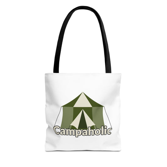 Campaholic Tote Bag – Funny Camping Gift for Campers