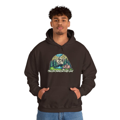 May the Forest Be With You Hoodie – Nature-Inspired Outdoor Sweatshirt for Camping, Hiking, and Travel, Cozy Unisex Adventure Gift for Nature Lovers