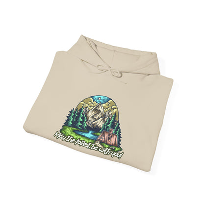 May the Forest Be With You Hoodie – Nature-Inspired Outdoor Sweatshirt for Camping, Hiking, and Travel, Cozy Unisex Adventure Gift for Nature Lovers