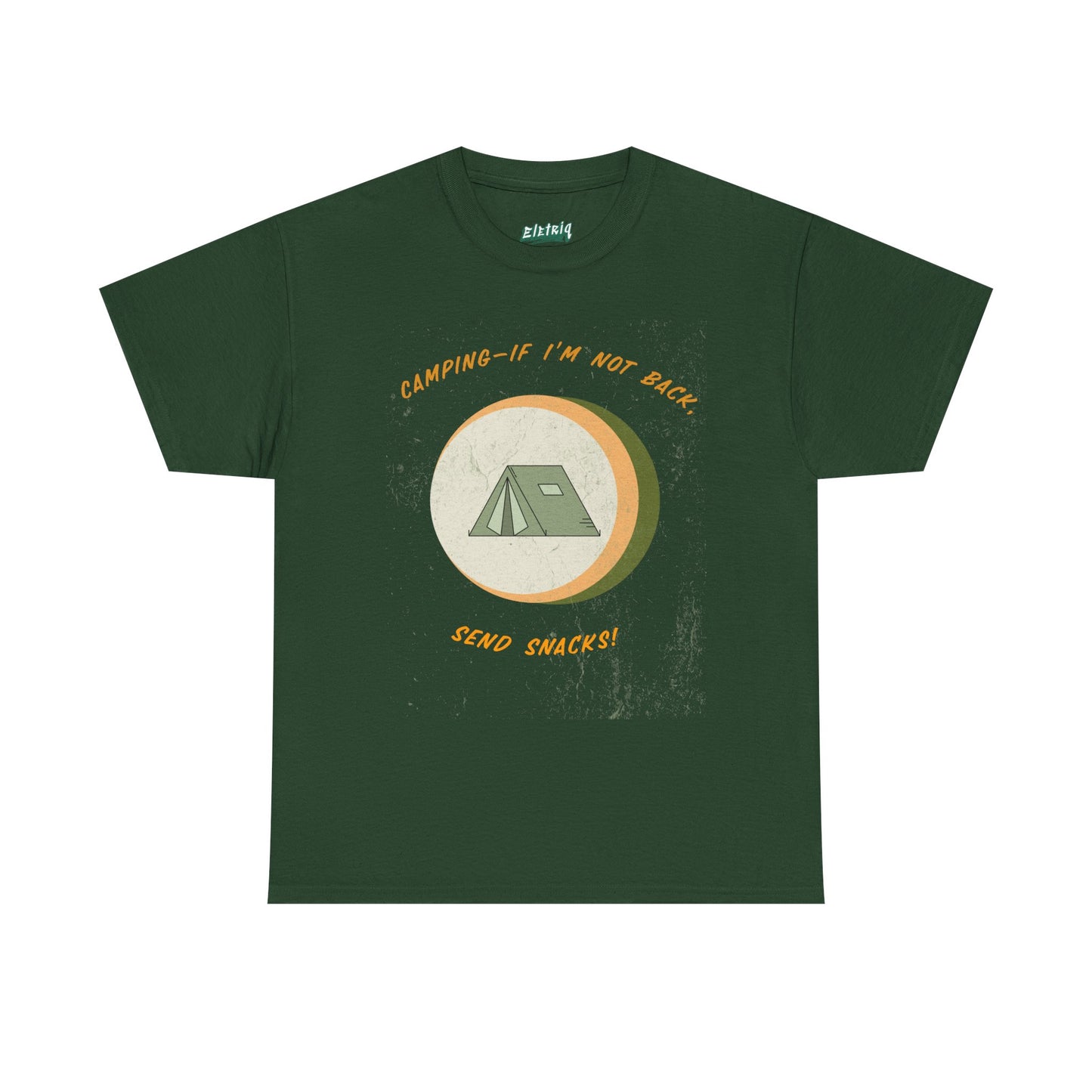 Camping, If I’m Not Back Send Snacks - Funny Camping T-Shirt for Campers & Nature Lovers, Unisex Heavy Cotton Tee, Outdoor Adventure Gift, Summer Hiking Shirt