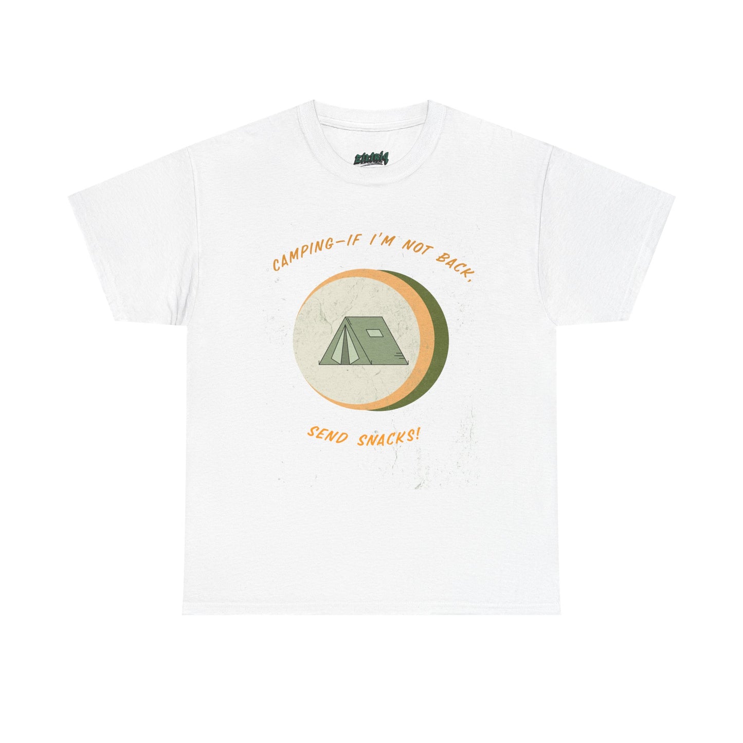 Camping, If I’m Not Back Send Snacks - Funny Camping T-Shirt for Campers & Nature Lovers, Unisex Heavy Cotton Tee, Outdoor Adventure Gift, Summer Hiking Shirt