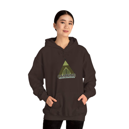 Camping Equals Social Distancing - Adventure Hoodie, Cozy Outdoor Sweatshirt, Perfect for Campers, Great Gift for Nature Lovers, Warmth for Bonfire Nights