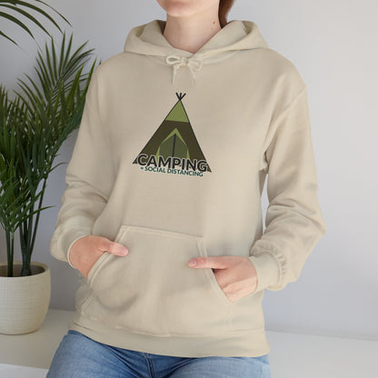 Camping Equals Social Distancing - Adventure Hoodie, Cozy Outdoor Sweatshirt, Perfect for Campers, Great Gift for Nature Lovers, Warmth for Bonfire Nights