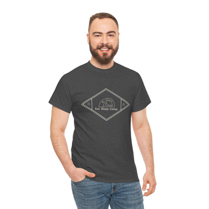 Eat Sleep Camp T-Shirt – Unisex Camping Shirt for Outdoor Lovers, Adventure Tee, Nature Enthusiast Gift, Cozy Campfire Apparel