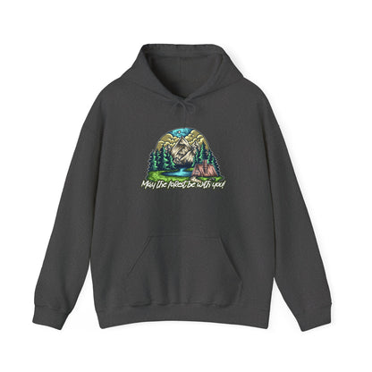 May the Forest Be With You Hoodie – Nature-Inspired Outdoor Sweatshirt for Camping, Hiking, and Travel, Cozy Unisex Adventure Gift for Nature Lovers