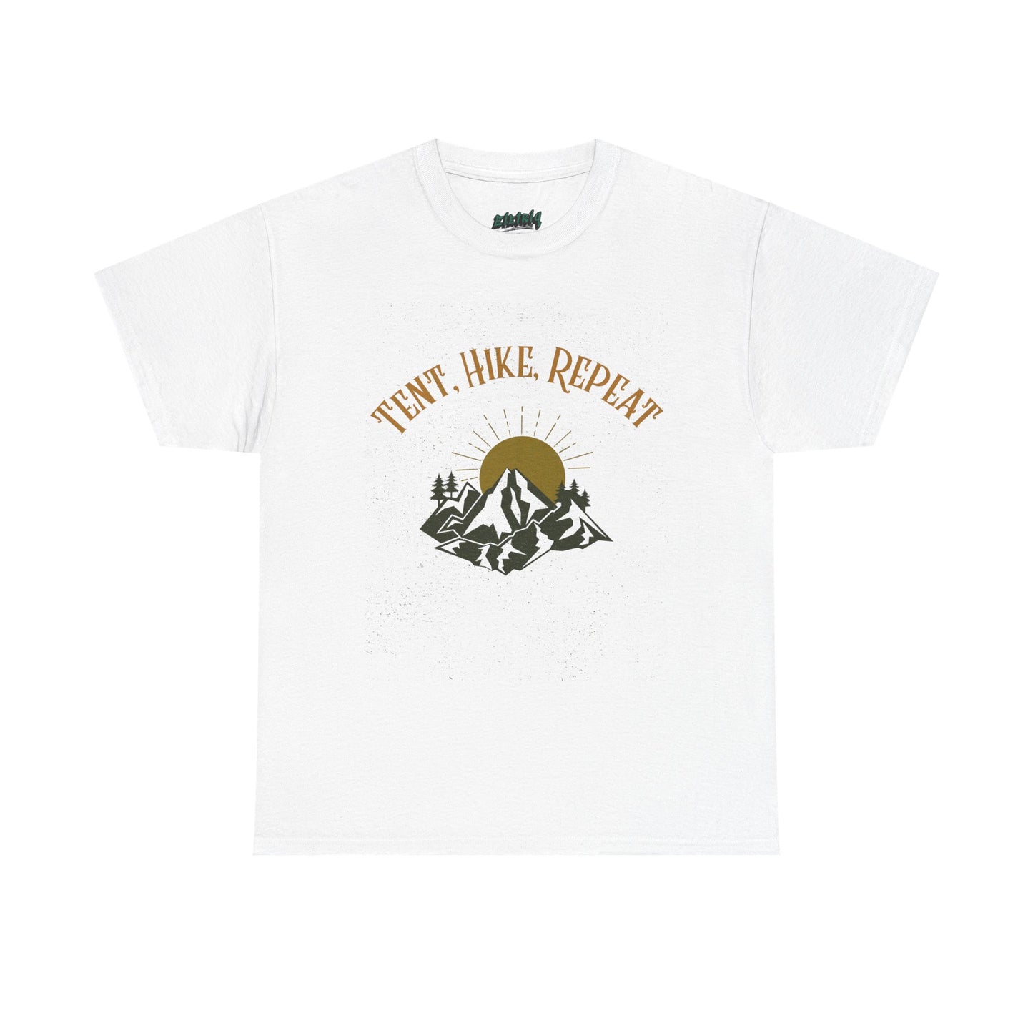 Tent, Hike, Repeat T-Shirt - Adventure, Camping, Hiking Tee for Outdoor Lovers, Unisex Heavy Cotton Nature Shirt, Travel Gift for Campers